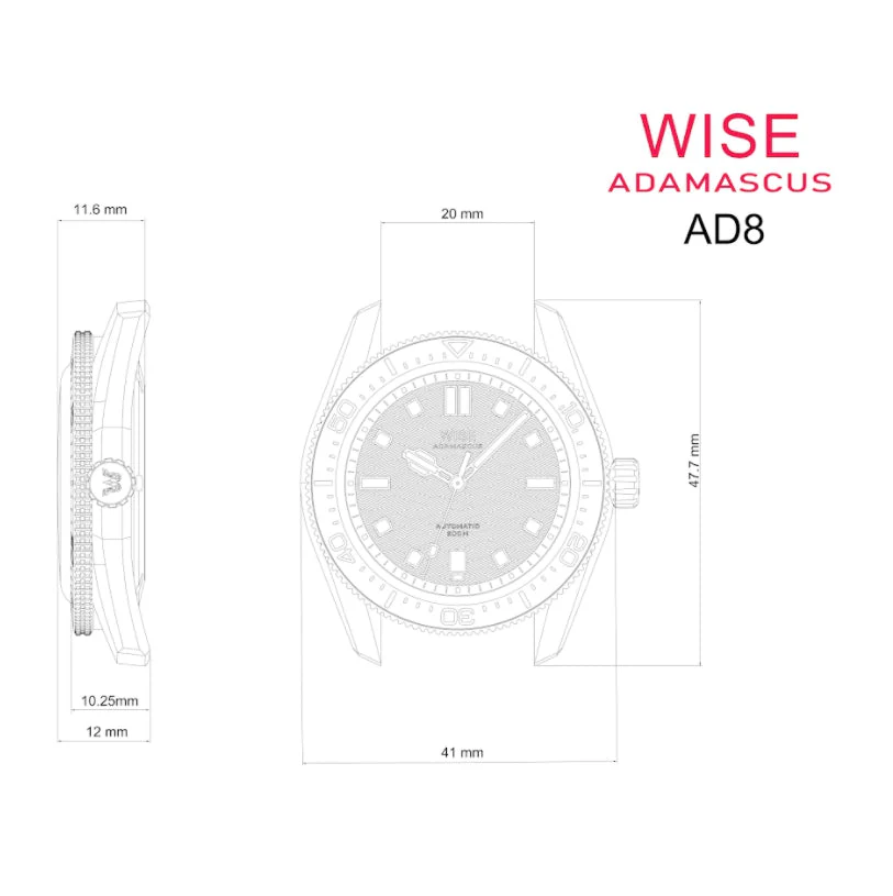 ADAMASCUS AD810A-S Stainless 904L Bracelet Set - Image 5
