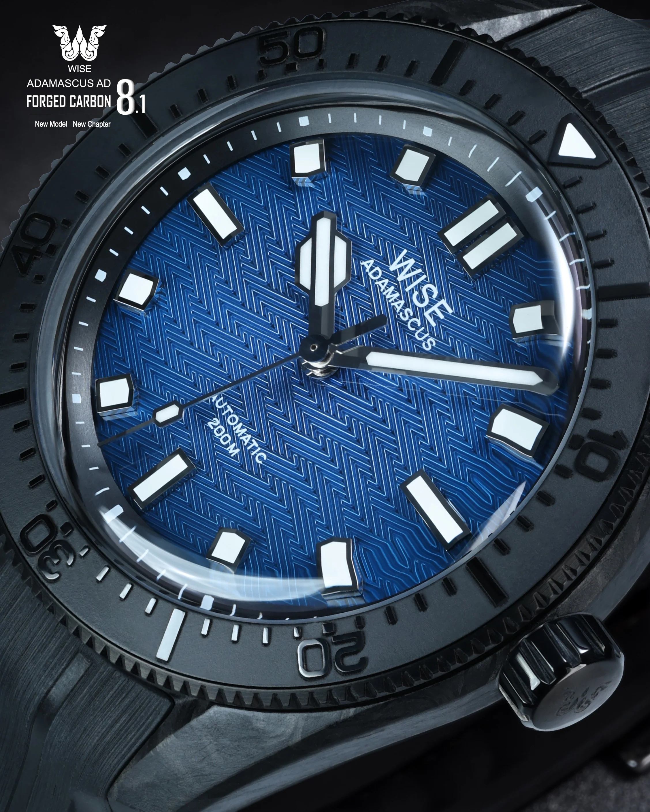 ADAMASCUS AD8130CB Forged Carbon - Image 3