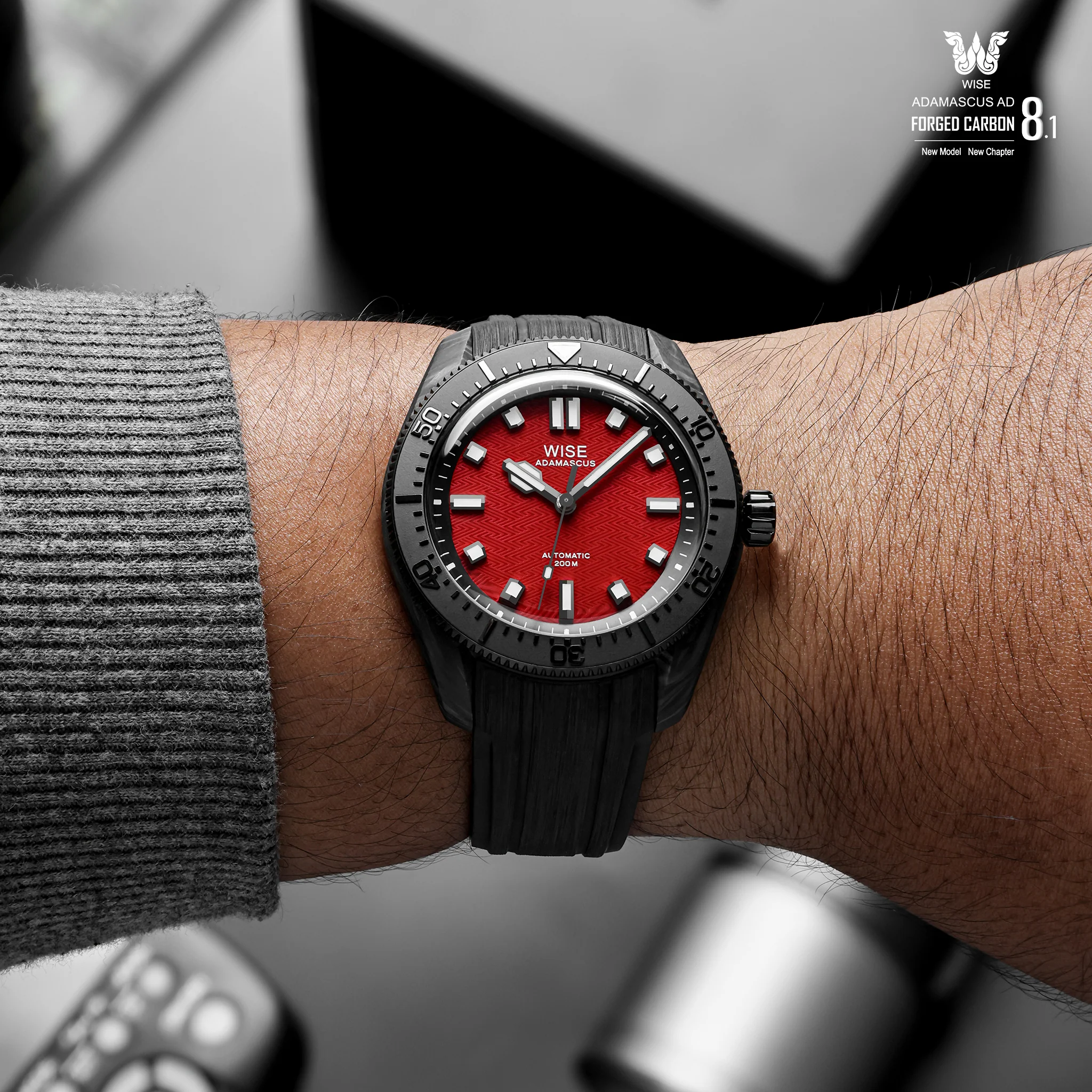 ADAMASCUS AD8150CB Forged Carbon - Image 3