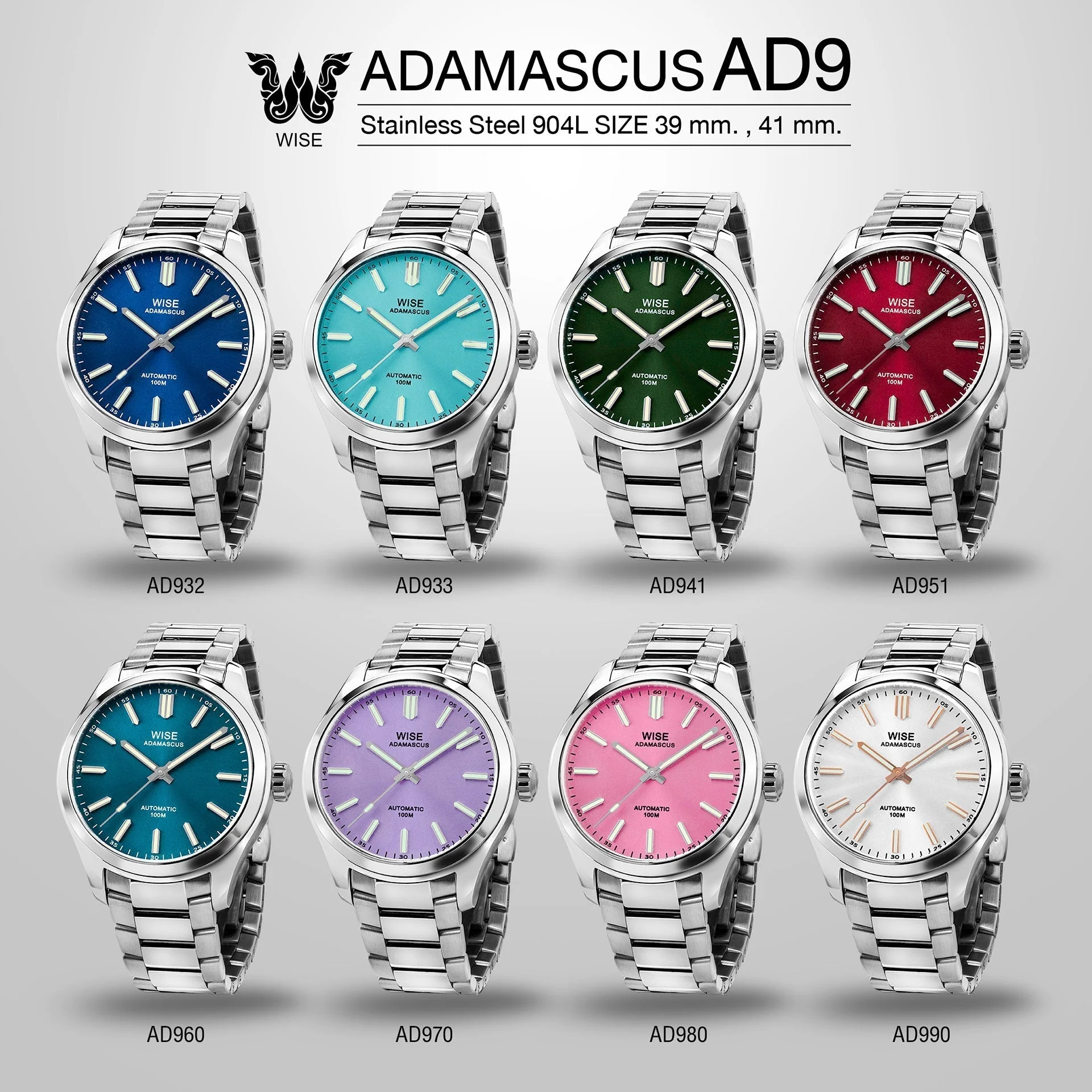 ADAMASCUS AD970 Stainless 904L (39 mm.) - Image 4