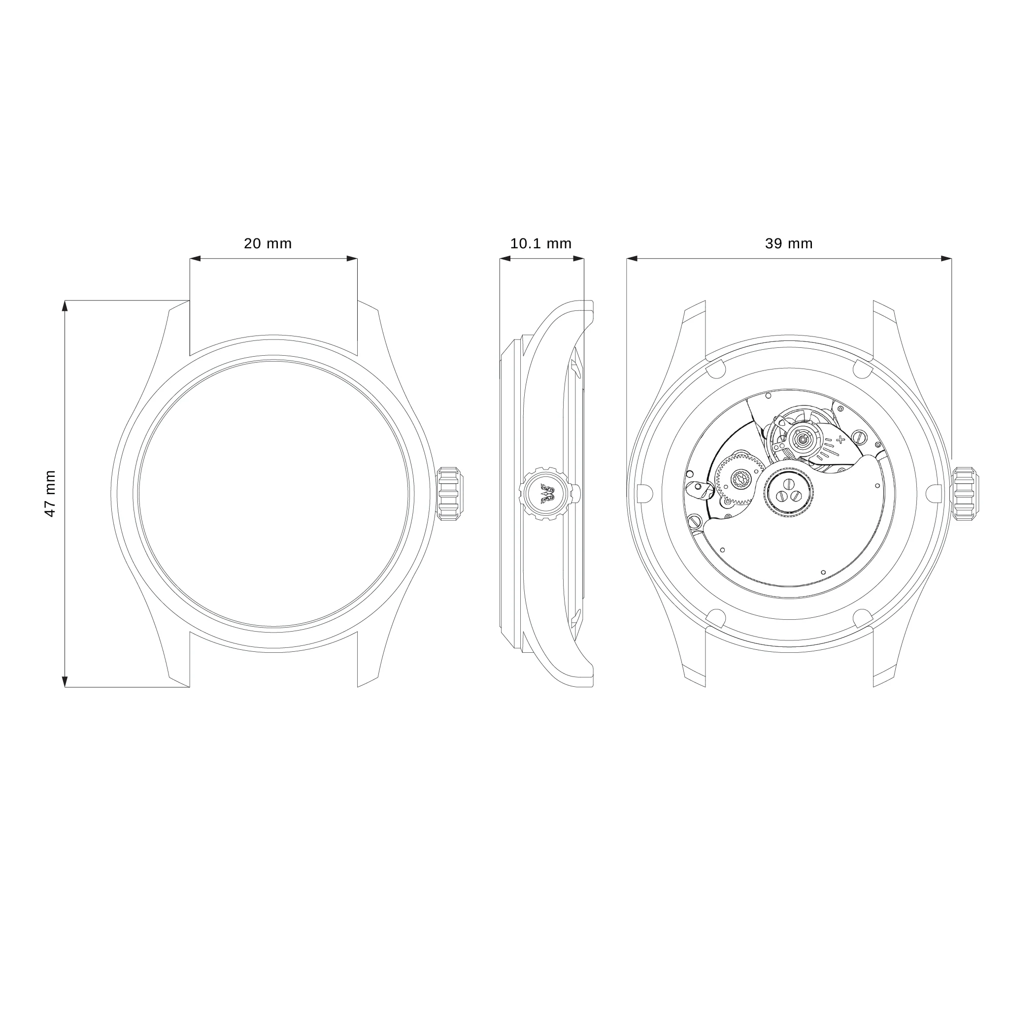 ADAMASCUS AD970 Stainless 904L (39 mm.) - Image 6