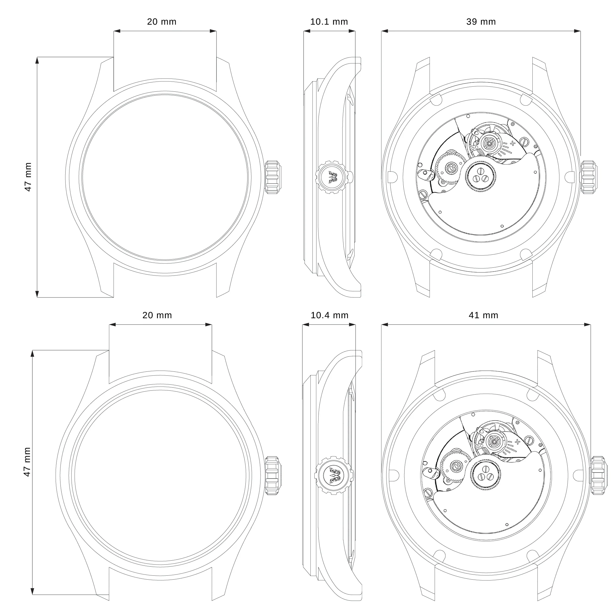 ADAMASCUS AD960 Stainless 904L (39, 41 mm.) - Image 5