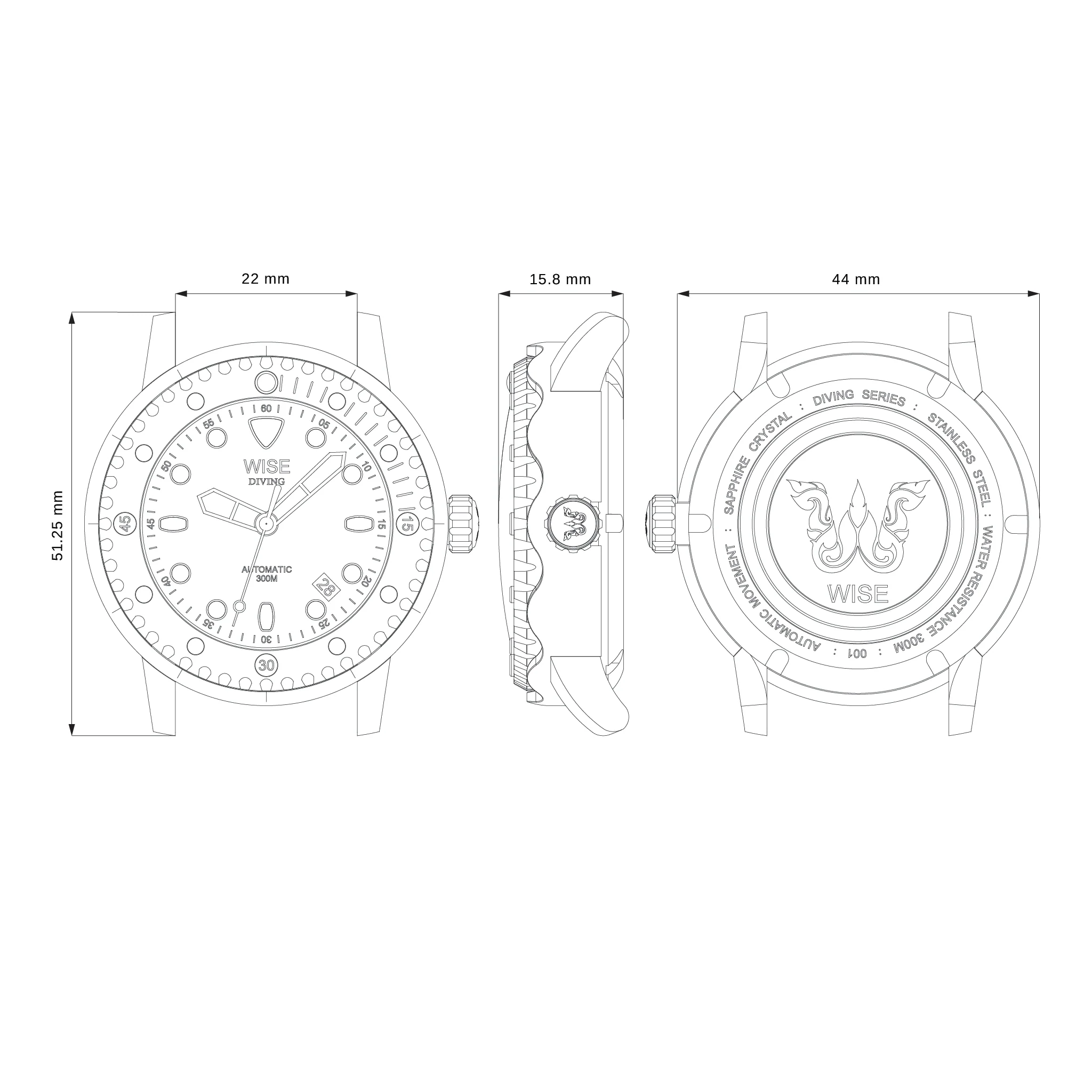 DIVING 300M. Gen 3 Titanium DTB431 - Image 3