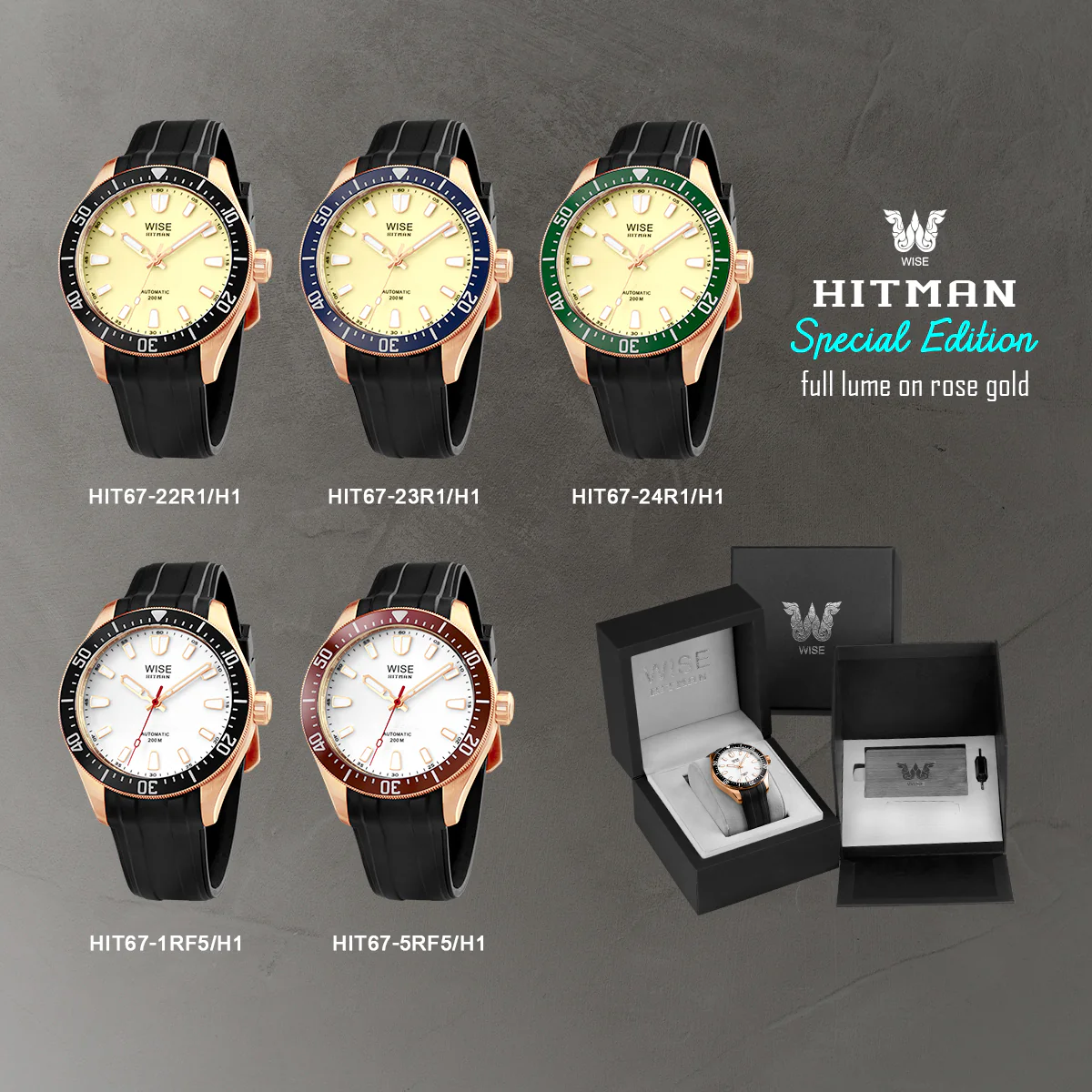 HITMAN HIT67 Full Lume Special Edition (Rose Gold) - Image 6
