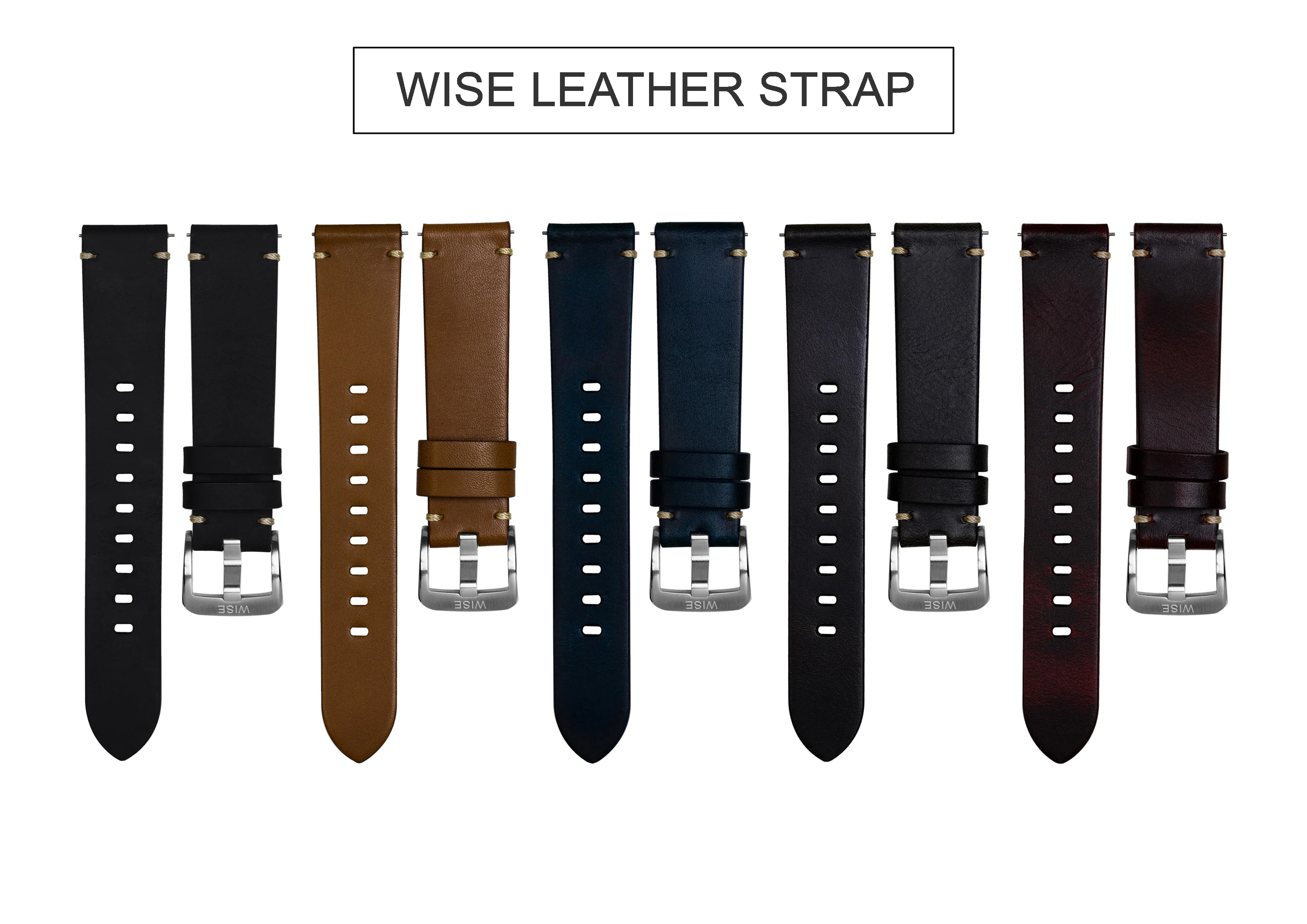 WISE Leather Strap 20 mm. - Image 2