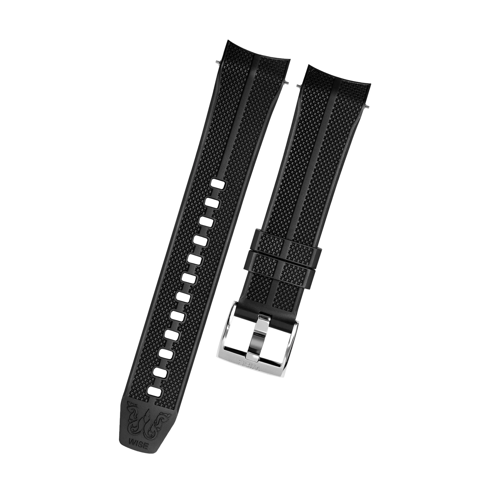 WISE FLYBOY FKM Rubber Strap 20 mm. (Curved end) - Image 6
