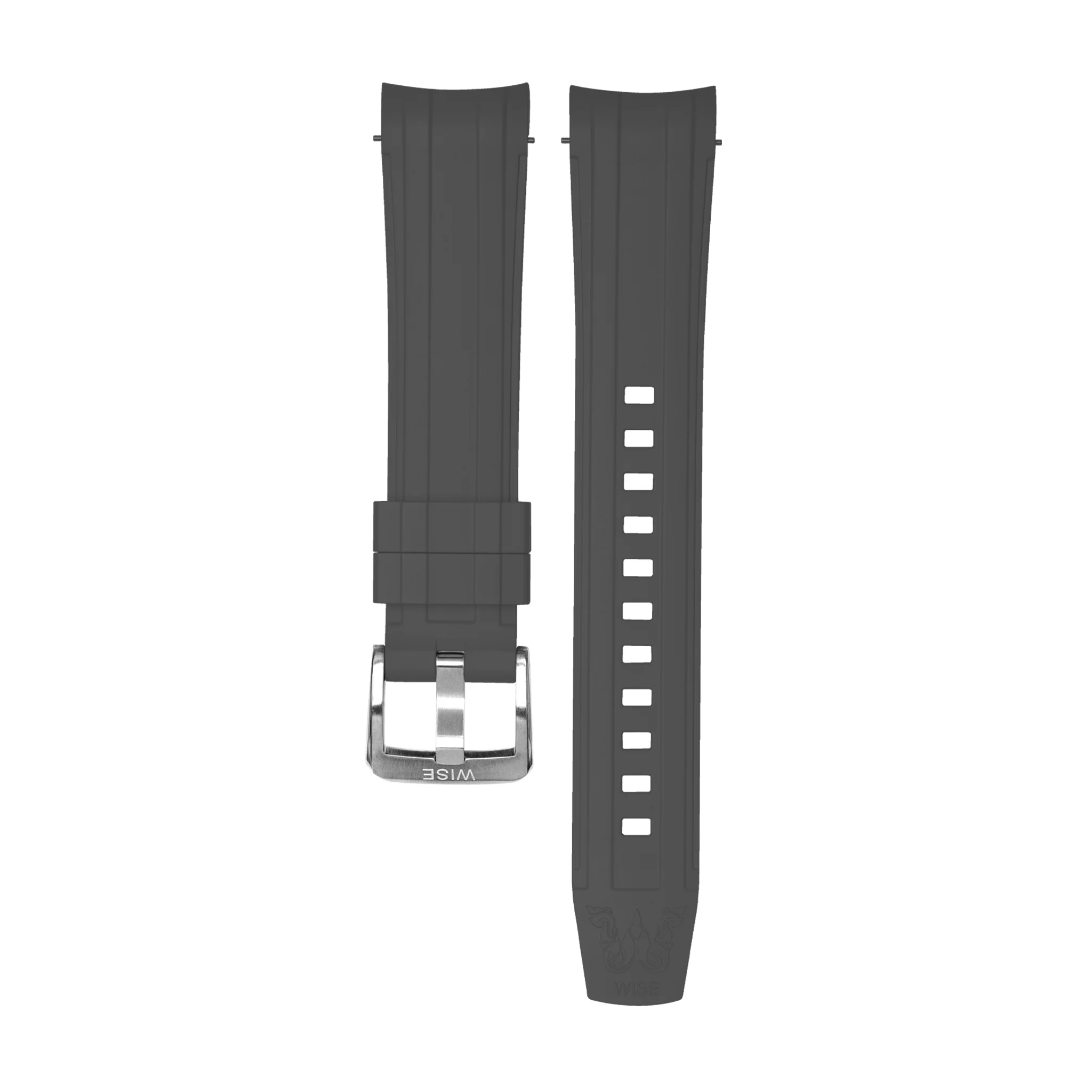 WISE HITMAN FKM Rubber Strap 20 mm. (Curved end) - Image 8